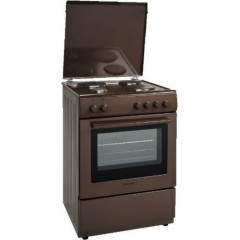 Robin BN-64 BR Κουζίνα 65lt με Εμαγιέ Εστίες Π60εκ. Καφέ